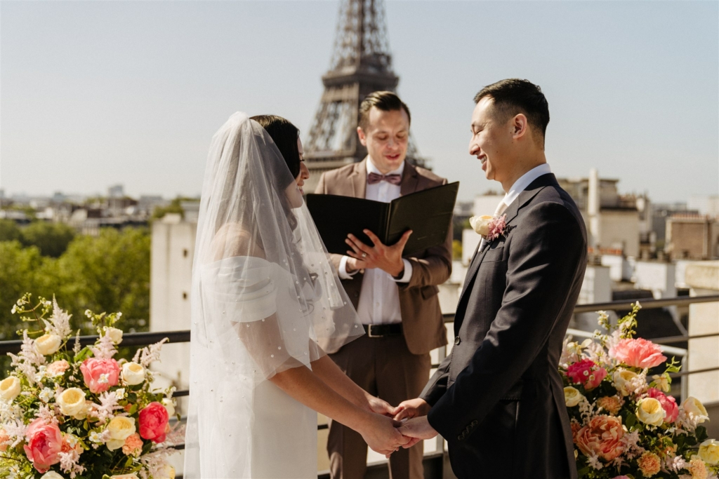 wedding ceremony shangri la paris